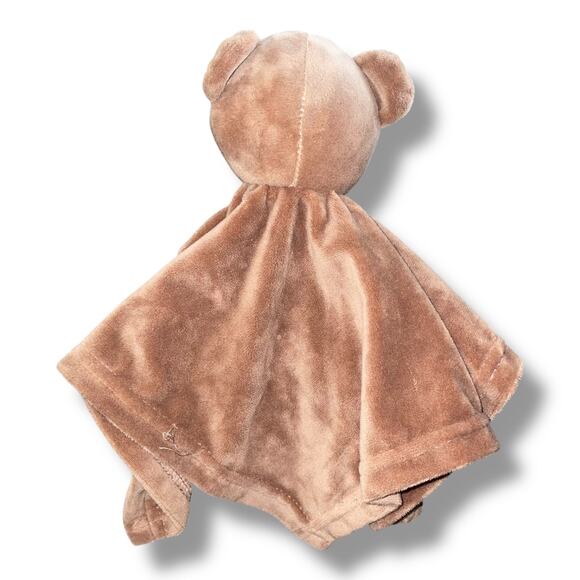 Baby Essentials Brown Bear Lovey Security Blanket Nursery Decor Shower Gift 13" - Picture 5 of 10
